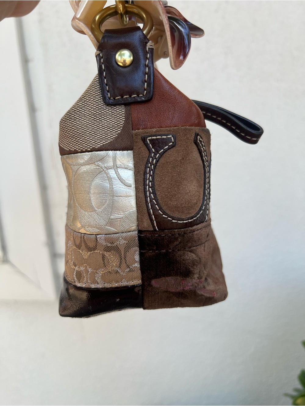 Coach Mini Patchwork Signature Shoulder Bag - Picture 5 of 7